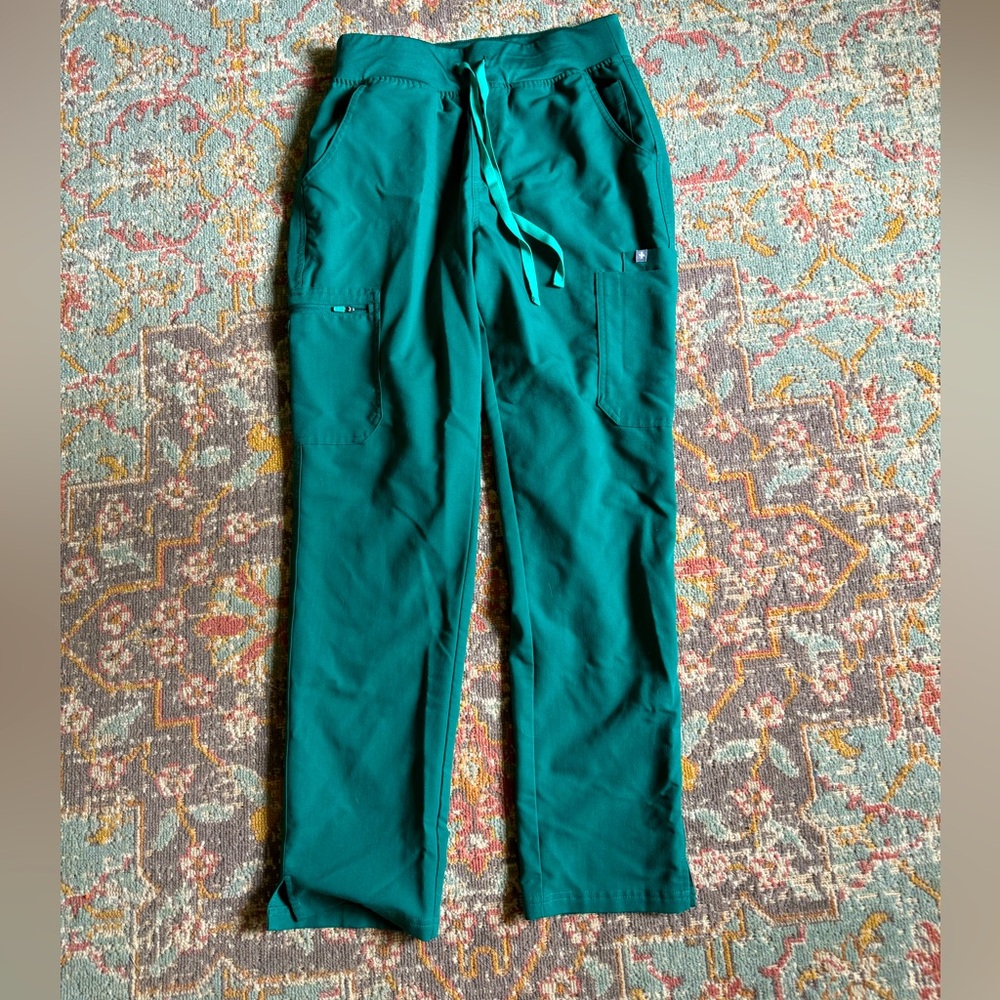 Figs hunter green scrub pants